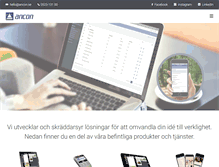 Tablet Screenshot of ancon.se
