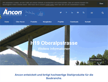 Tablet Screenshot of ancon.ch