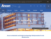 Tablet Screenshot of ancon.at